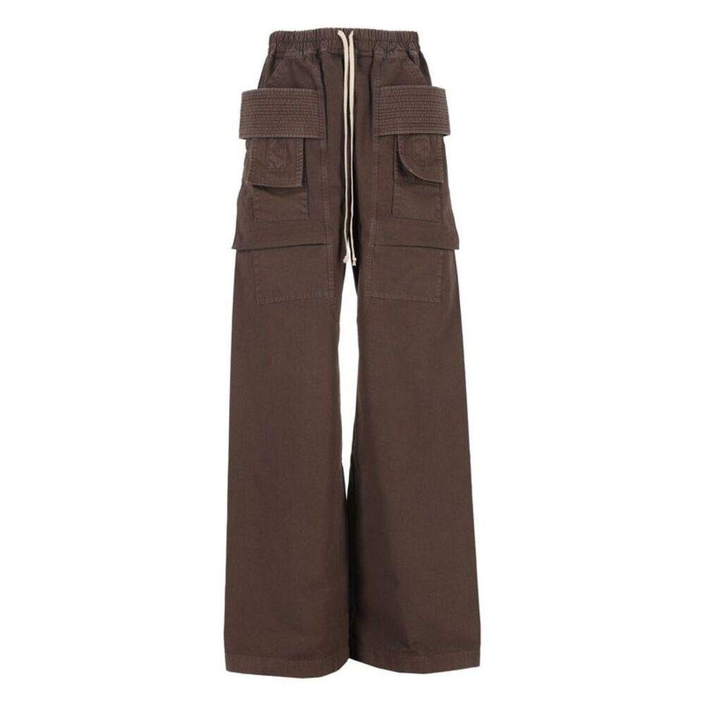 Rick Owens Drkshdw Men Cotton Twill Cargo Pants